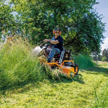 traktorová mulčovacia kosačka na vysokú trávu
