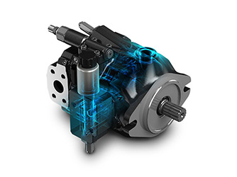 Hydraulický piestový motor s premenlivým manuálnym objemom 32/65 cm3 s pretlakovým a antikavitačným ventilom (rw)
