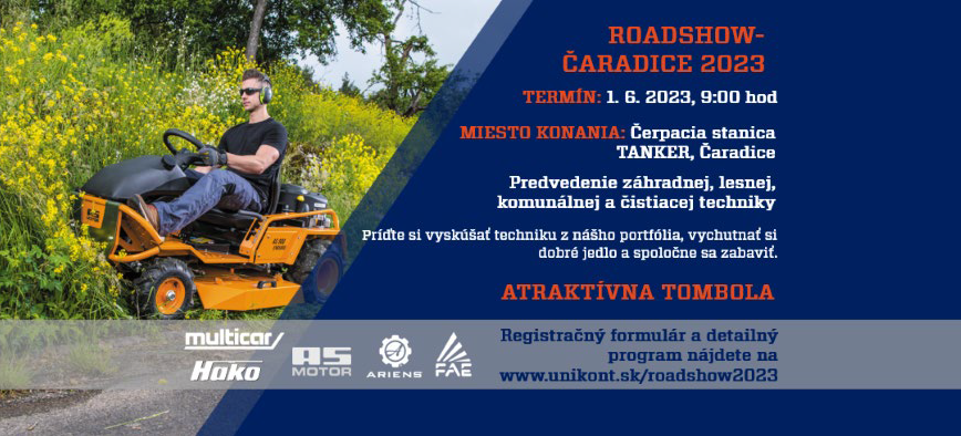 Pozvánka na Roadshow Čaradice 2023