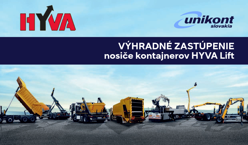 nosiče kontajnerov HYVA zastúpenie UNIKONT SLOVAKIA